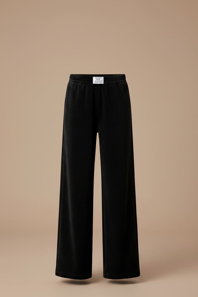 Pantalon Velours Noir Ample Décontracté Enfant Confortable - vue 3