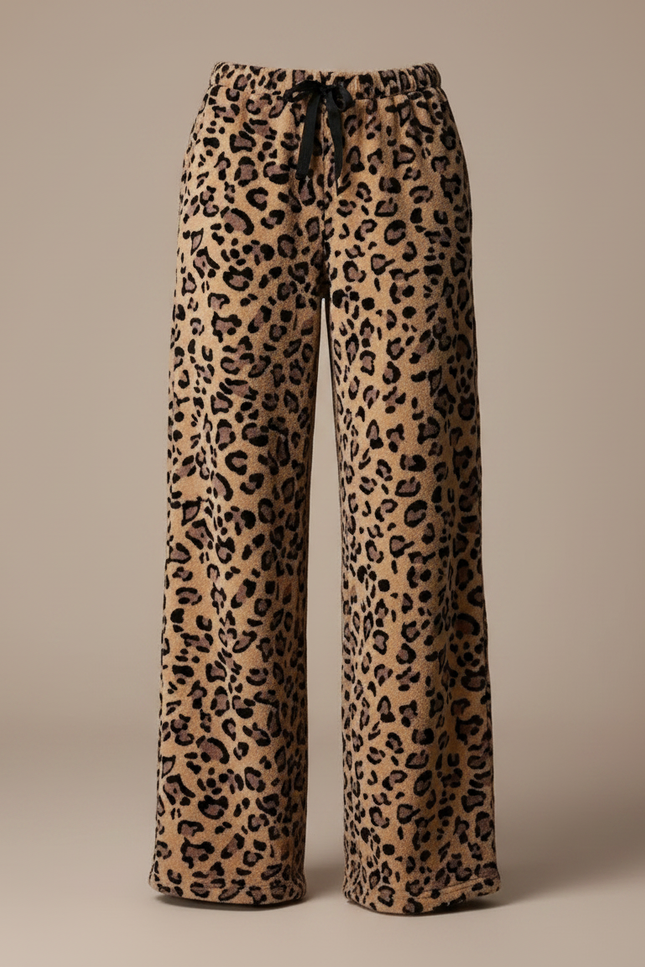 Pantalon Velours Léopard Ample Confortable Femme - Imprimé - vue 3