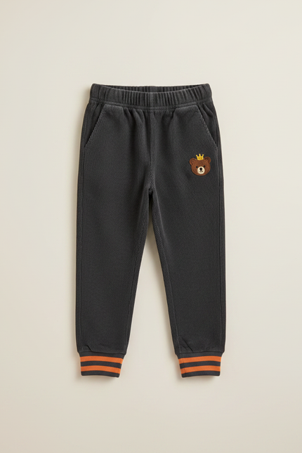 Pantalon De Velours Cotelé - Gris Cordé - vue 3