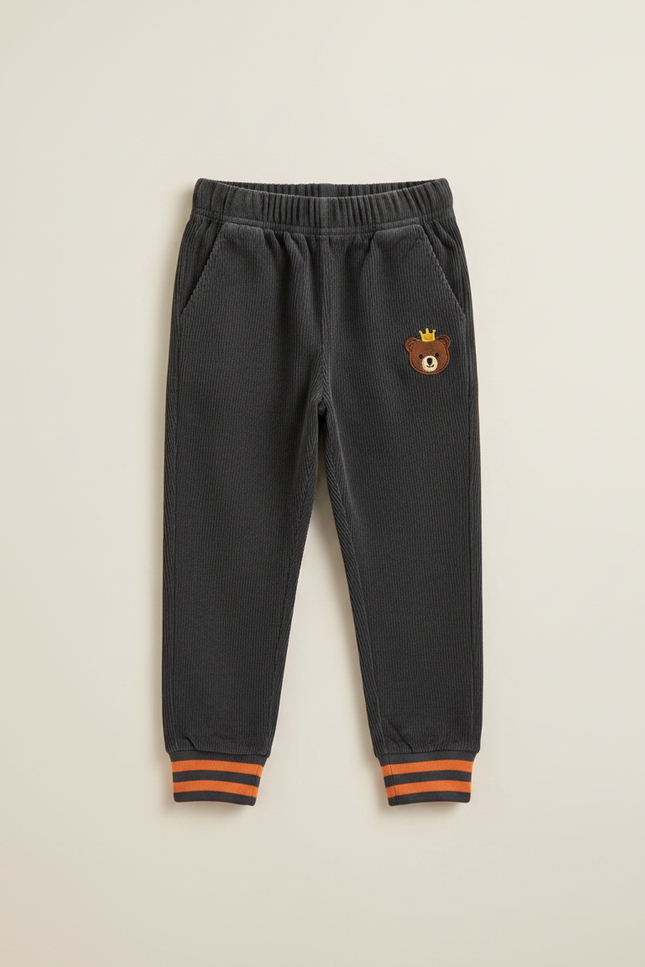 Pantalon De Velours Cotelé - Gris Cordé - vue 3