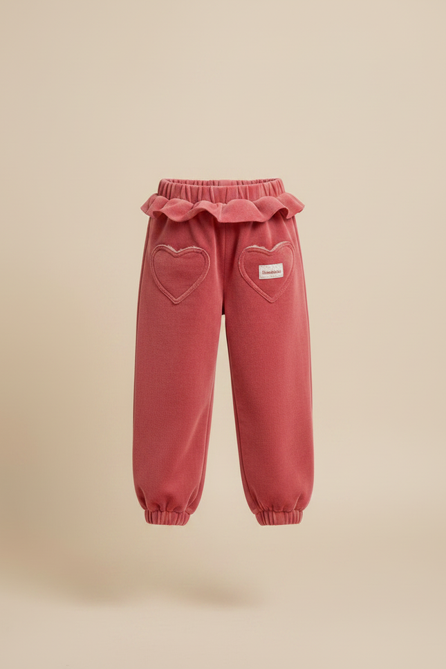 Pantalon Velours Vieux Rose - vue 3