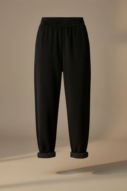 Pantalon Velours Noir Ample Décontracté Harem Femme - vue 3