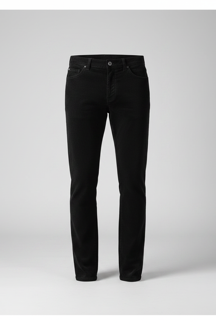 Pantalon Velours Homme 5 Poches - Noir - vue 3