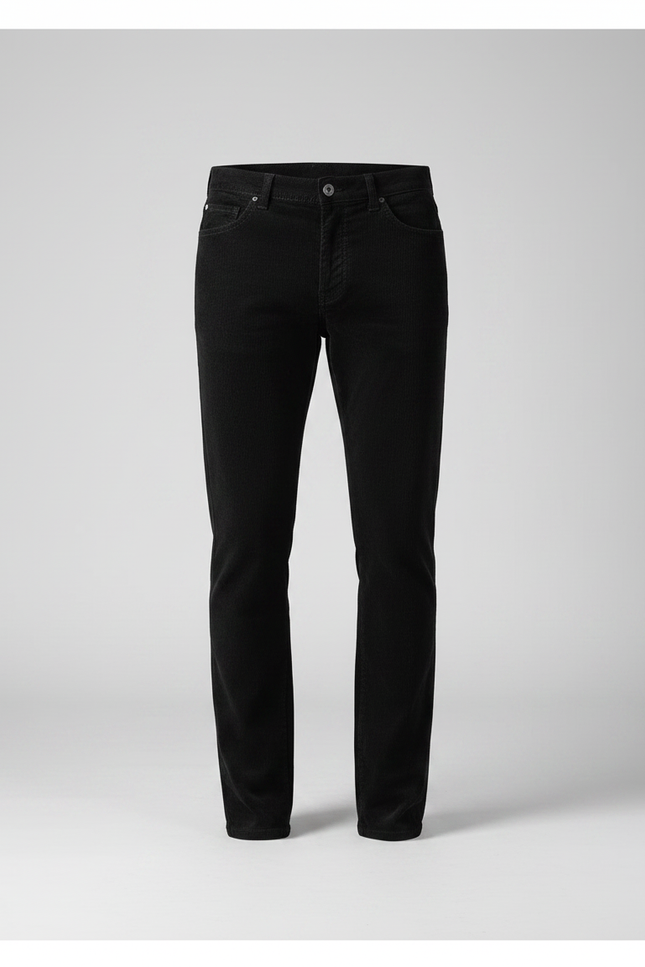 Pantalon Velours Homme 5 Poches - Noir - vue 3
