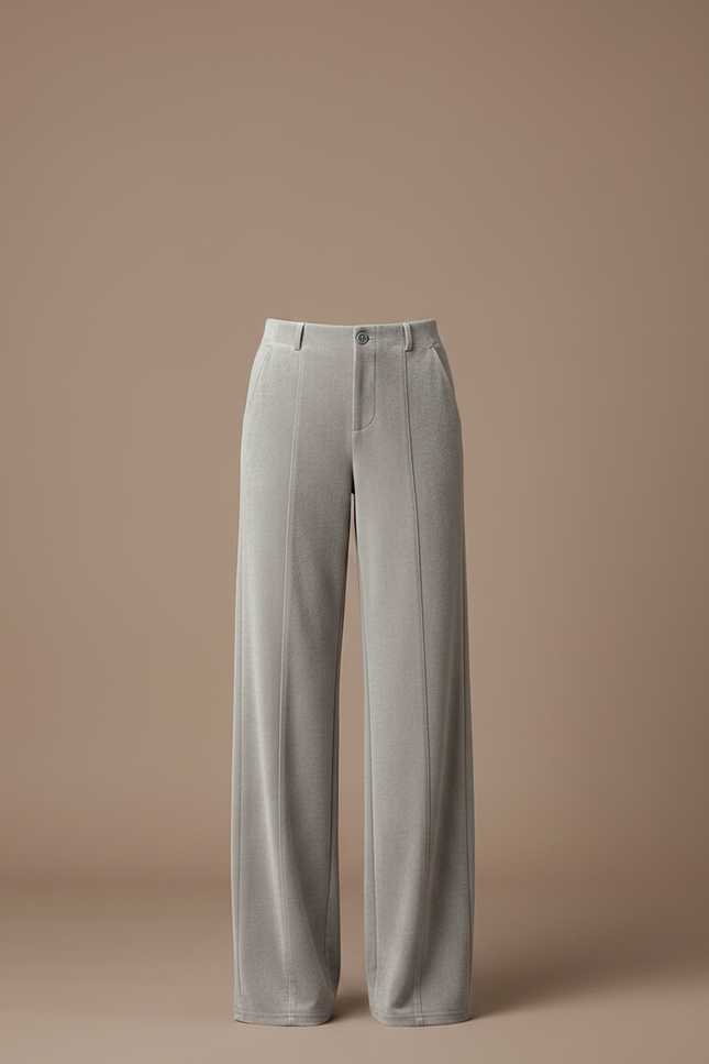 Pantalon Velours Chaud - Gris - vue 3