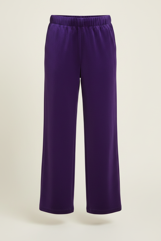Pantalon Velours Violet Ample Fluide Enfant - vue 3