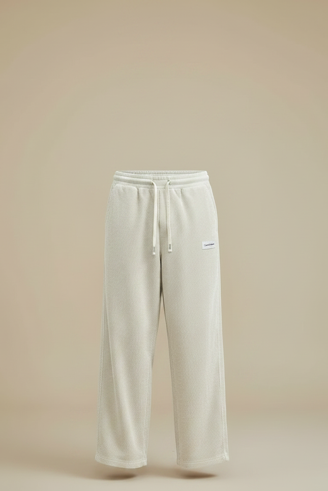 Pantalon Velours Côtelé Ample Décontracté Beige Homme - Cordé - vue 3