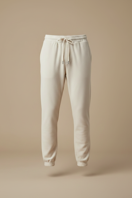 Pantalon Velours Beige Ample Décontracté Homme - Molleton - vue 3