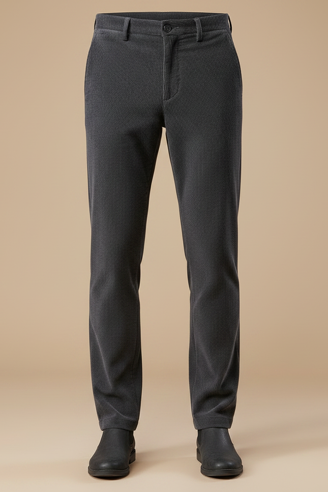 Pantalon Homme Velours Milleraies - Gris Cordé - vue 3