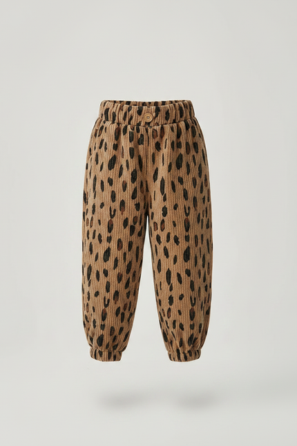 Pantalon Velour Leopard - Imprimé Cordé - vue 3