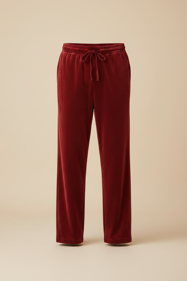 Pantalon Homme Velours Rouge - vue 3