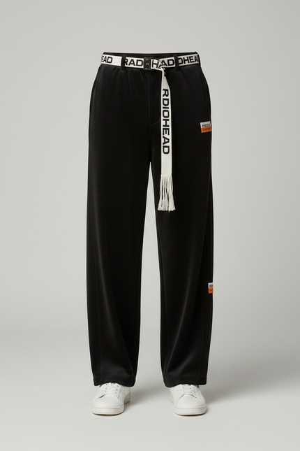 Pantalon En Velours Noir - vue 3